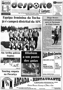 Capa do Jornal - Desporto