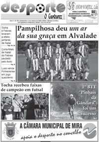 Capa do Jornal - Desporto