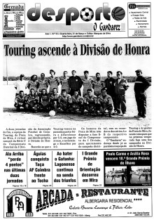 Capa do Jornal - Desporto